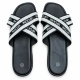 Cross-Strap Slide Sandals - ছবি 1