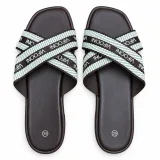 Cross-Strap Slide Sandals - ছবি 5