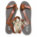 Buckle-Ankle Strappy Flat Sandals - ছবি 5