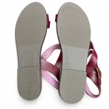 Buckle-Ankle Strappy Flat Sandals - ছবি 8