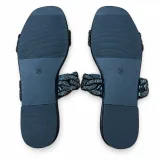 Rhinestone Chain-Link Double-Strap Slides - ছবি 4