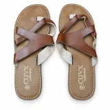 Asymmetric Strap Flat Slide Sandals - ছবি 5