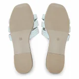 Geometric Rhinestone Strap Slide Sandals - ছবি 8