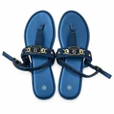 Embellished Toe-Post Ankle-Strap Sandals - ছবি 1