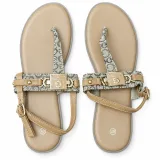 Embellished Toe-Post Ankle-Strap Sandals - ছবি 5