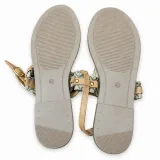 Embellished Toe-Post Ankle-Strap Sandals - ছবি 6