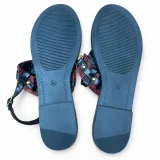 Embellished Toe-Post Ankle-Strap Sandals - ছবি 4
