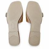 Oval-Buckle Cross-Strap Flat Slides - ছবি 2