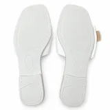Oval-Buckle Cross-Strap Flat Slides - ছবি 6