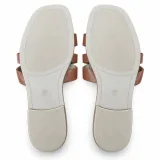 Chain-Detail Cross-Strap Flat Slides - ছবি 4