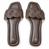 Braided-Strap Flat Slide Sandals - ছবি 1