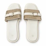 Rhinestone Double-Band Buckle Slides - ছবি 3