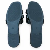 Chain-Detail Cross-Strap Flat Slides - ছবি 2