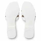 Layered Cross-Strap Square-Toe Slides - ছবি 8