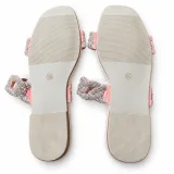 Rhinestone Chain-Link Double-Strap Slides - ছবি 6