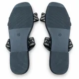 Rhinestone Chain-Link Double-Strap Slides - ছবি 4
