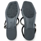Slim-Strap Embellished Flat Sandals - ছবি 2
