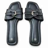 Double-Band Buckle Flat Slides - ছবি 5