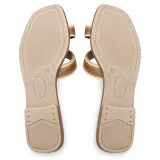 Looped Cross-Strap Flat Slide Sandals - ছবি 6