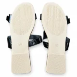 Metallic Double-Buckle Flat Slides - ছবি 2