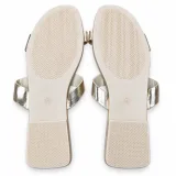 Metallic Double-Buckle Flat Slides - ছবি 4