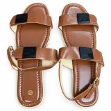 Double-Band Buckle Ankle-Strap Sandals - ছবি 1