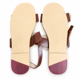 Double-Band Buckle Ankle-Strap Sandals - ছবি 2