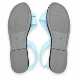 Slim-Strap Ankle-Buckle Flat Sandals - ছবি 2