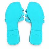 Looped Strap Flat Slide Sandals - ছবি 8