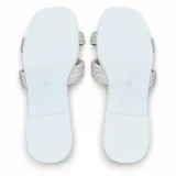 Oval Rhinestone Double-Strap Slides - ছবি 6