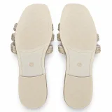 Sunburst Rhinestone Flat Slide Sandals - ছবি 2
