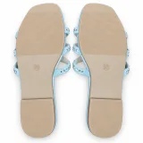 Flower-Ring Rhinestone Flat Slides - ছবি 8