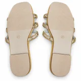 Flower-Ring Rhinestone Flat Slides - ছবি 4