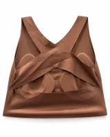 Padded Bra with Wide Straps and Hook-and-Eye Closure - image 6