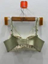 Textured Bra with Sheer Panels and Ruffled Trim - ছবি 8