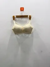 Textured Bra with Sheer Panels and Ruffled Trim - ছবি 5
