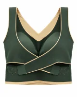 Padded Cross-Back Bra with Wraparound Bands - image 5