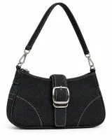 Denim Chain Buckle Bag - image 1