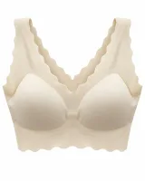 Wide-Strap Scalloped Padded Bra - Style 6009 - image 1