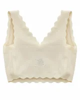 Wide-Strap Scalloped Padded Bra - Style 6009 - image 2