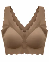 Wide-Strap Scalloped Padded Bra - Style 6009 - image 3