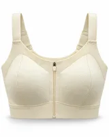 Women's Front-Zip Bra with Wide Straps - image 1