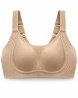 Women's Ribbed-Panel Full-Cup Bra with Wide Straps - image 3