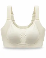 Women's Ribbed-Panel Full-Cup Bra with Wide Straps - image 7