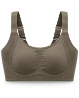 Women's Ribbed-Panel Full-Cup Bra with Wide Straps - image 1