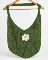 Woven Cutout Beach Bag - image 2