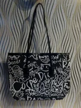 Graffiti Canvas Tote - image 3