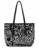 Graffiti Canvas Tote - image 3