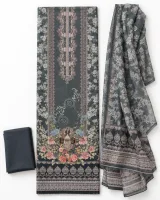 Zam Zam Gray Floral Vase Baroque - image 1