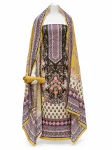 Zam Zam Brown Floral Panel Ethnic - image 2